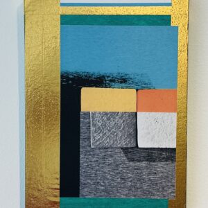 Canvass by Zoe Haith - Bright bold and contrasting coloured collage